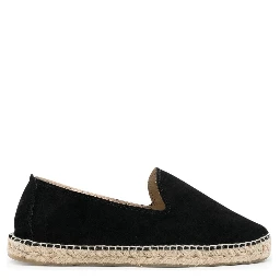 Hamptons Suede Espadrilles In Black