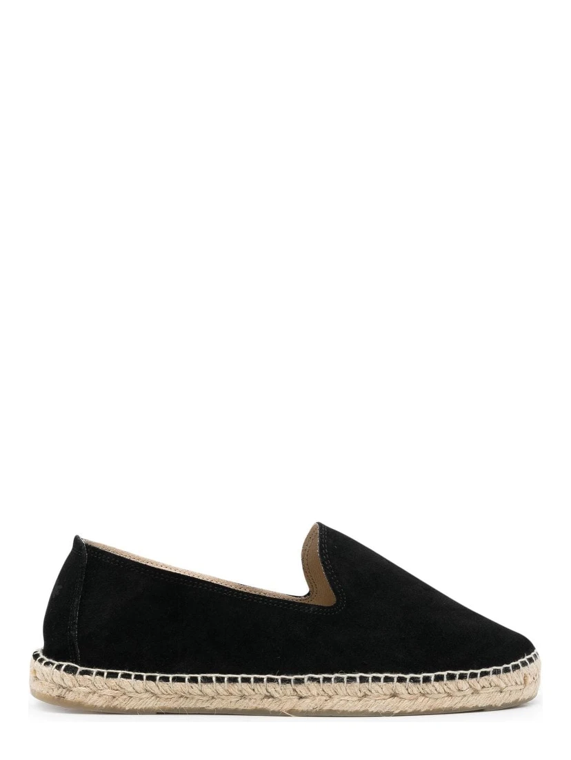 Hamptons Suede Espadrilles In Black