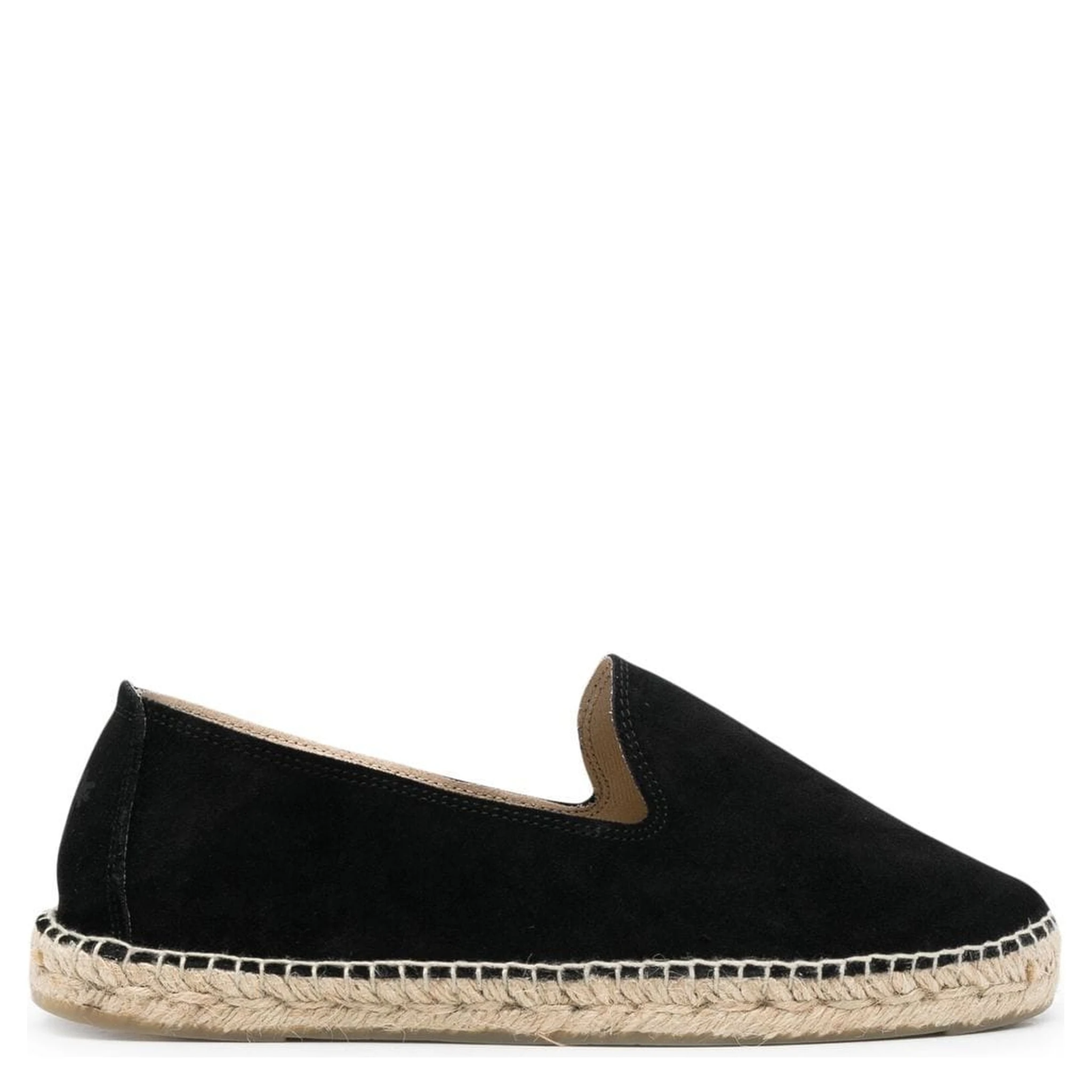 Hamptons Suede Espadrilles In Black
