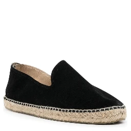 Hamptons Suede Espadrilles In Black
