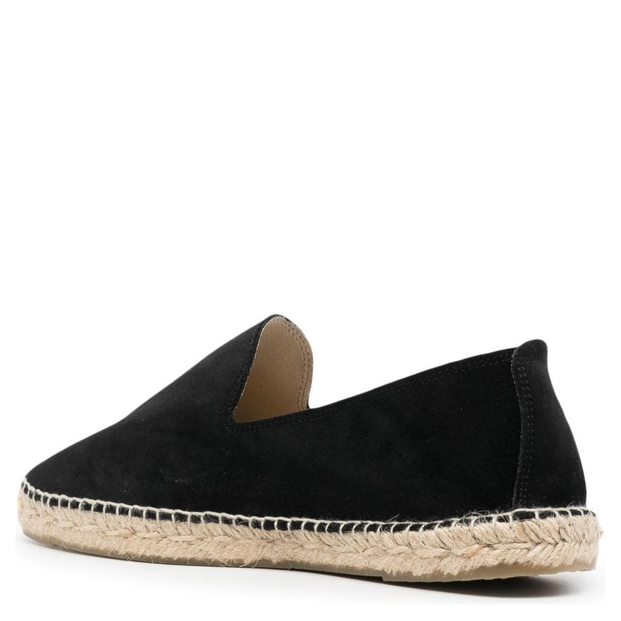 Hamptons Suede Espadrilles In Black