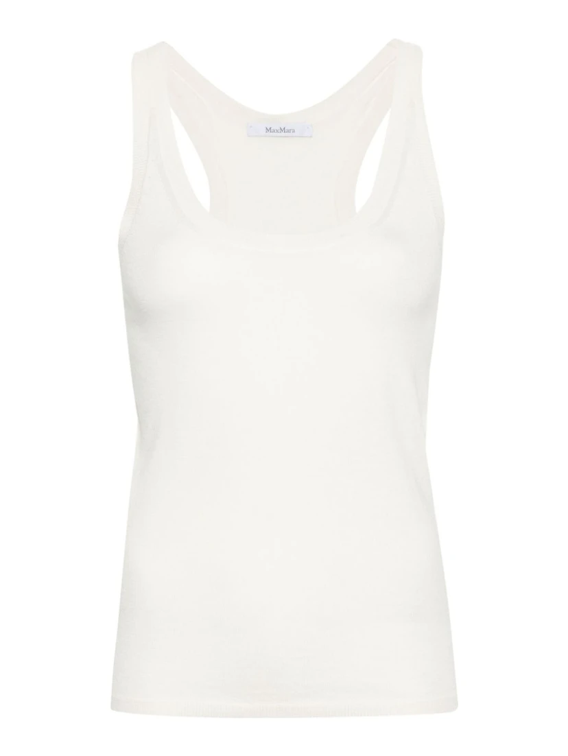 Women's Cashmere Tank Top In White