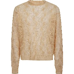 Wool Blend Jumper In Nude