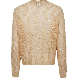 Wool Blend Jumper In Nude