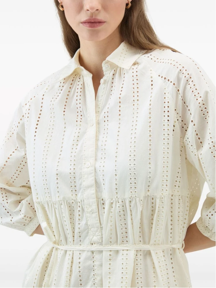 broderie anglaise cotton shirtdress alternative