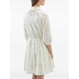 broderie anglaise cotton shirtdress