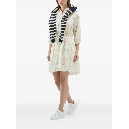 broderie anglaise cotton shirtdress