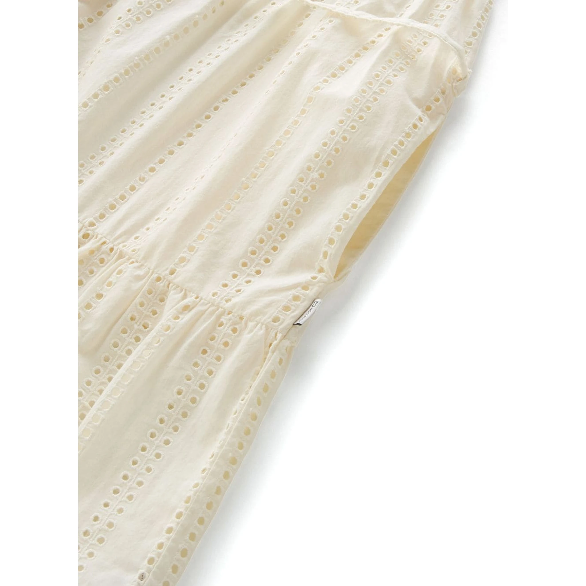 broderie anglaise cotton shirtdress