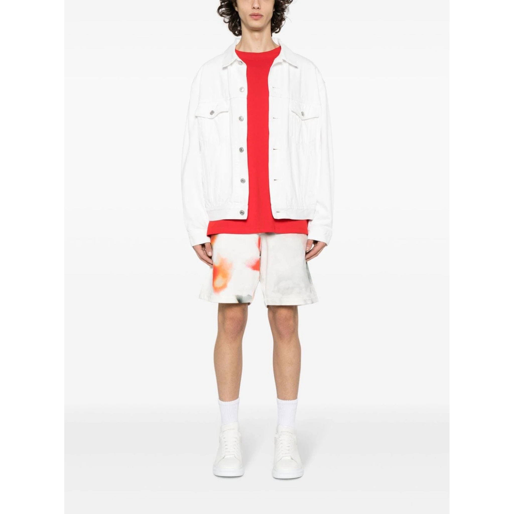 tie-dye bermuda shorts