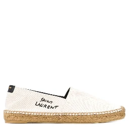 logo-embroidered espadrilles