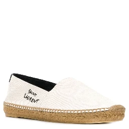 logo-embroidered espadrilles