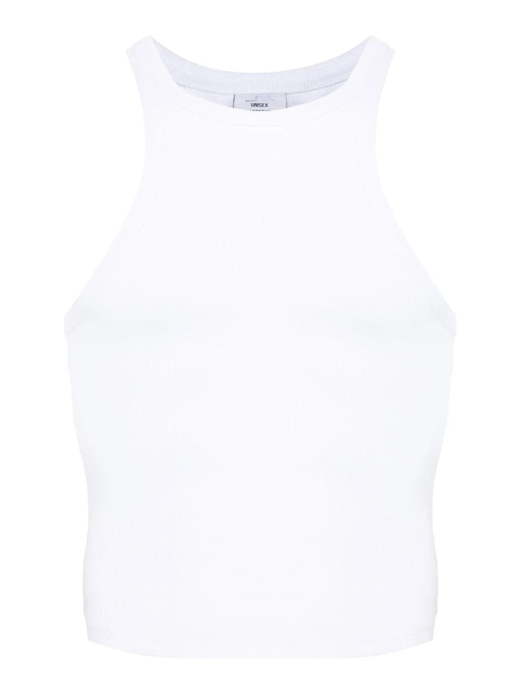 Racing Tank Top In White