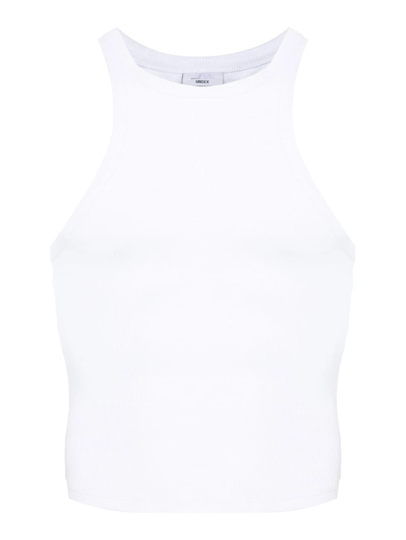 Racing Tank Top In White