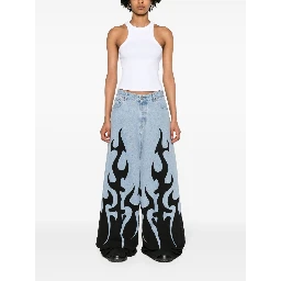 Racing Tank Top In White