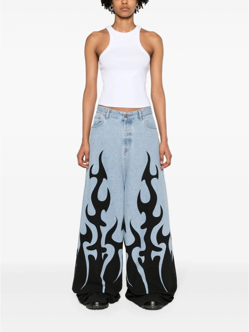 Racing Tank Top In White