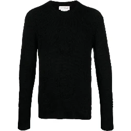 Skull-jacquard cotton jumper