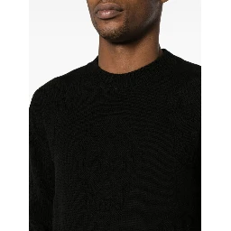 Skull-jacquard cotton jumper
