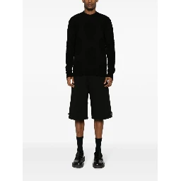 Skull-jacquard cotton jumper