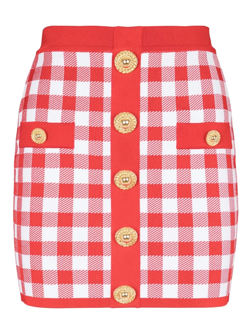Balmain Skirts Red
