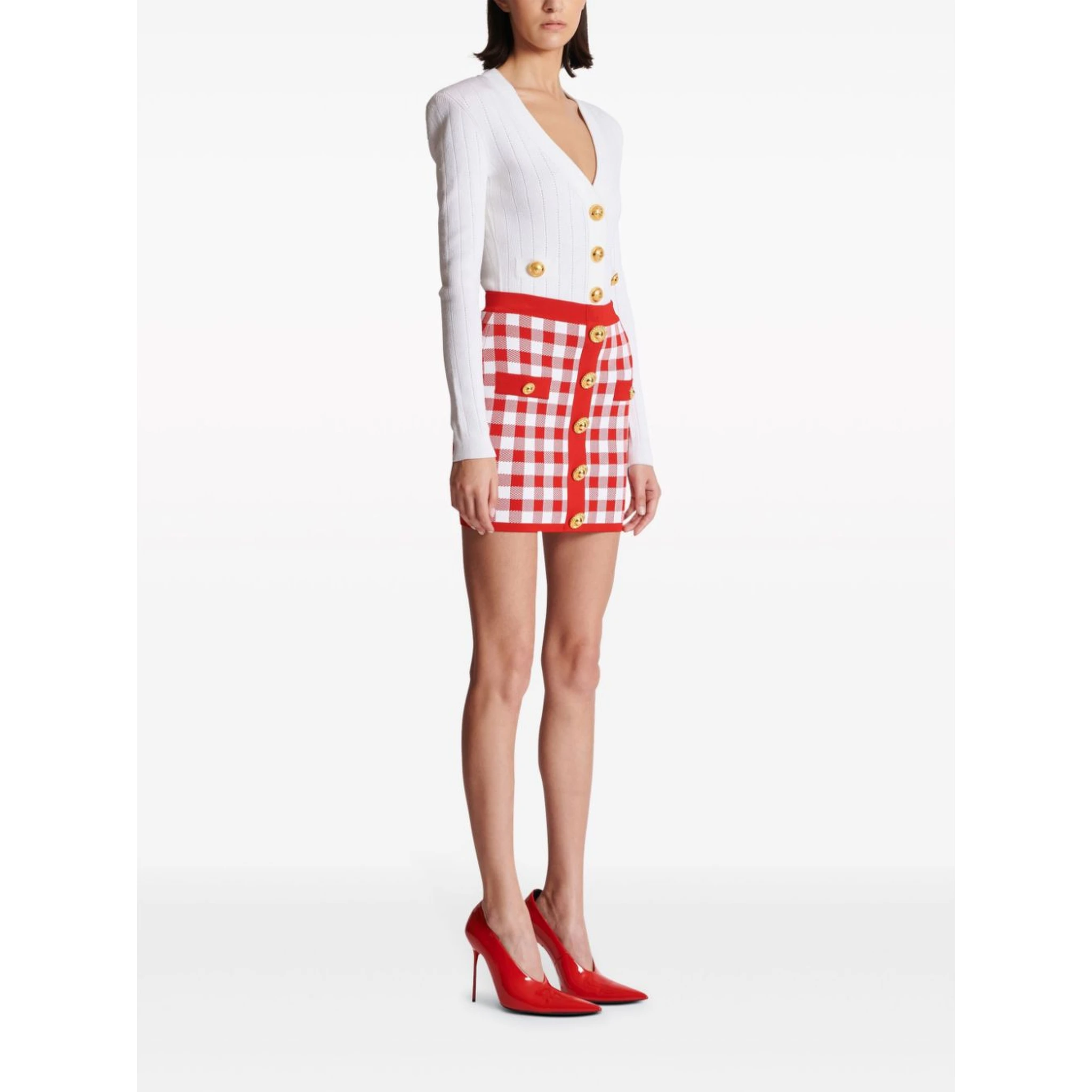 Balmain Skirts Red