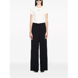 Off White Trousers Black