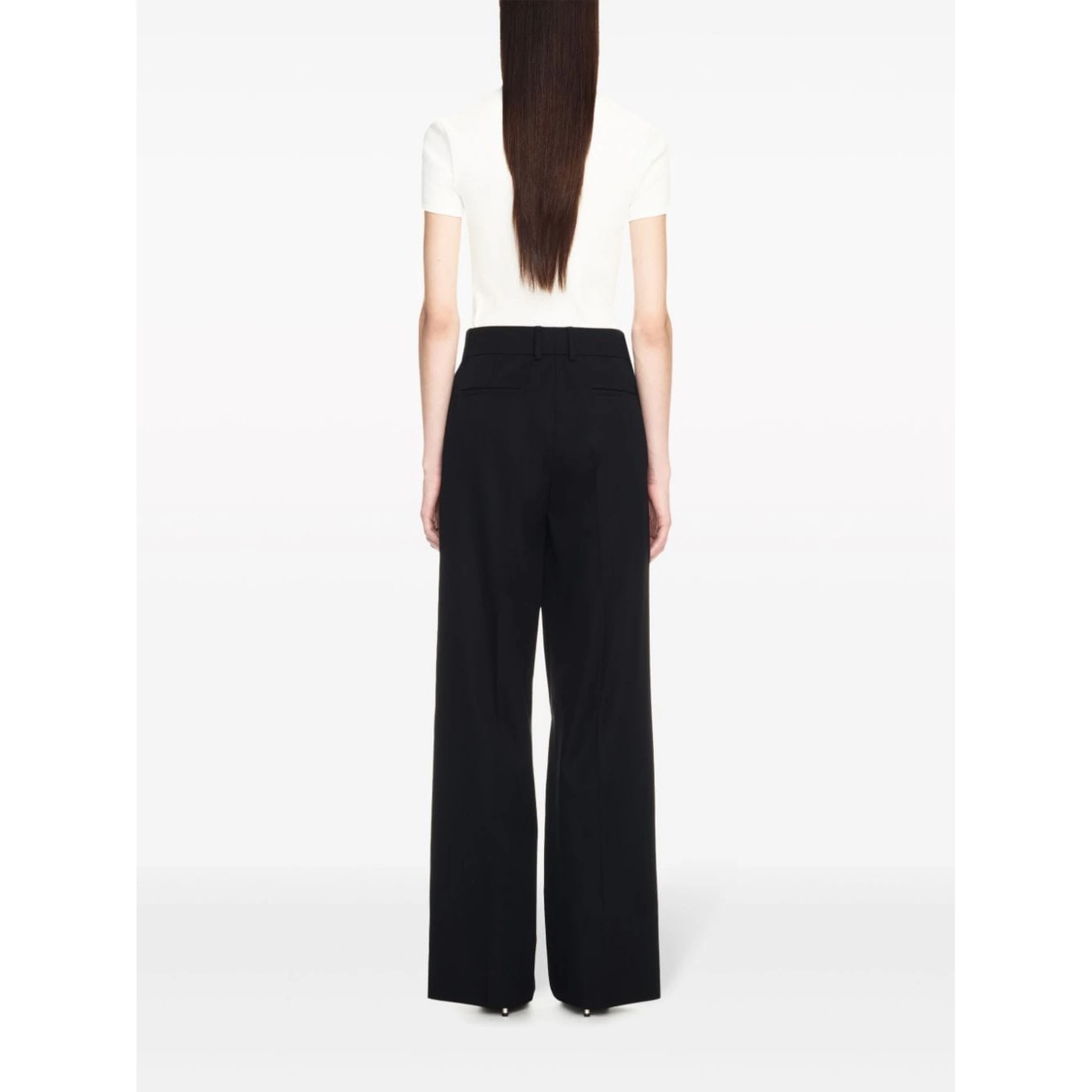 Off White Trousers Black
