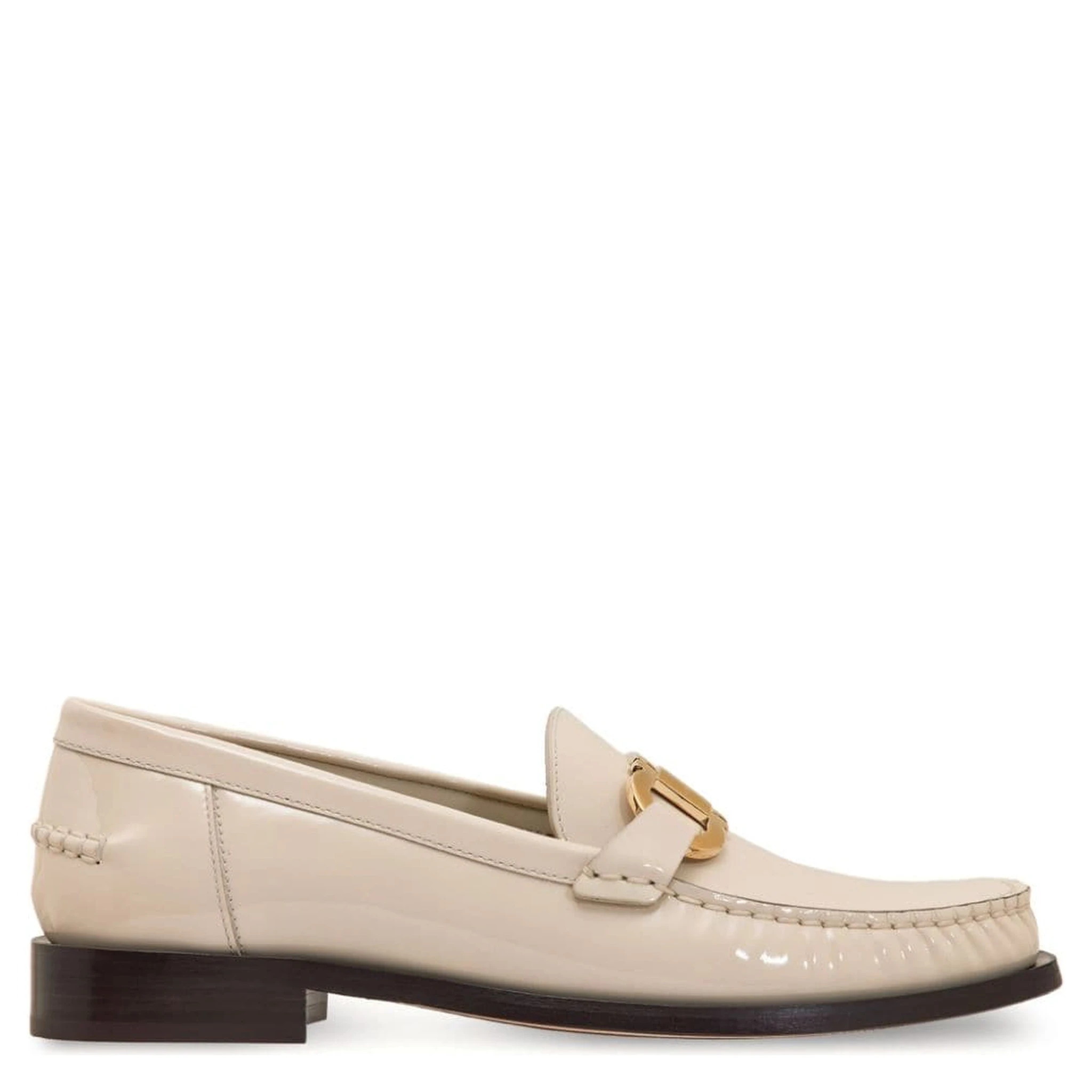 Maryan Patent Leather Loafers In White