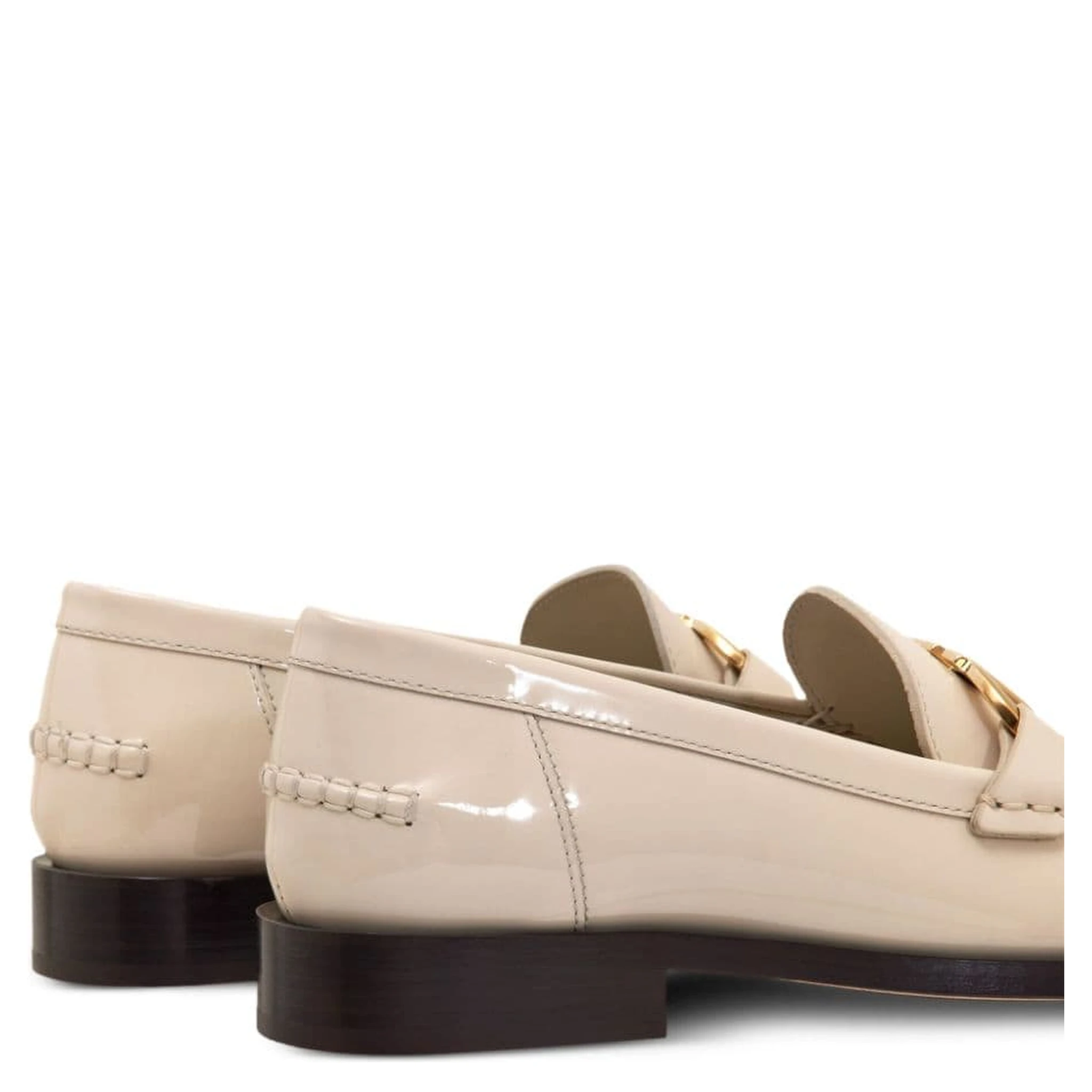 Maryan Patent Leather Loafers In White