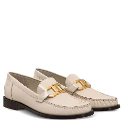 Maryan Patent Leather Loafers In White