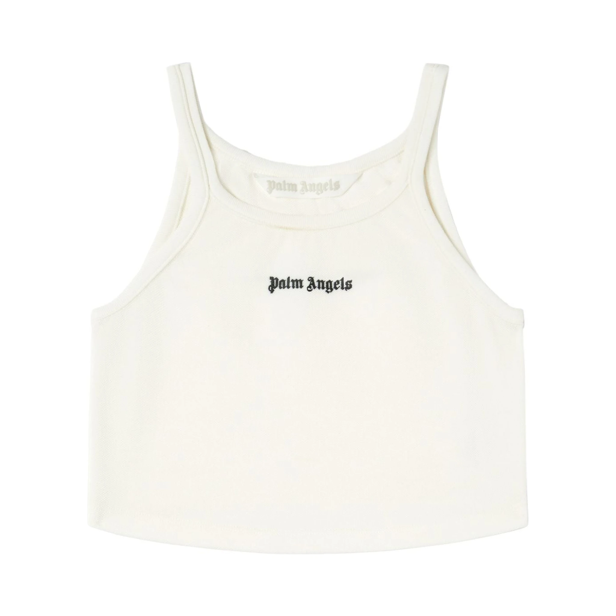 Palm Angels logo-print cotton tank top