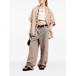 Palm Angels logo-print cotton tank top