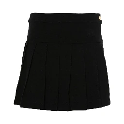 monogram-embroidered mini skirt