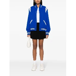 monogram-embroidered mini skirt