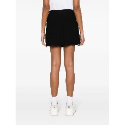 monogram-embroidered mini skirt