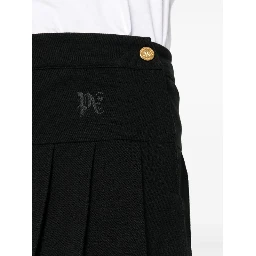 monogram-embroidered mini skirt