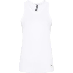 Ribbed Tank Top In White