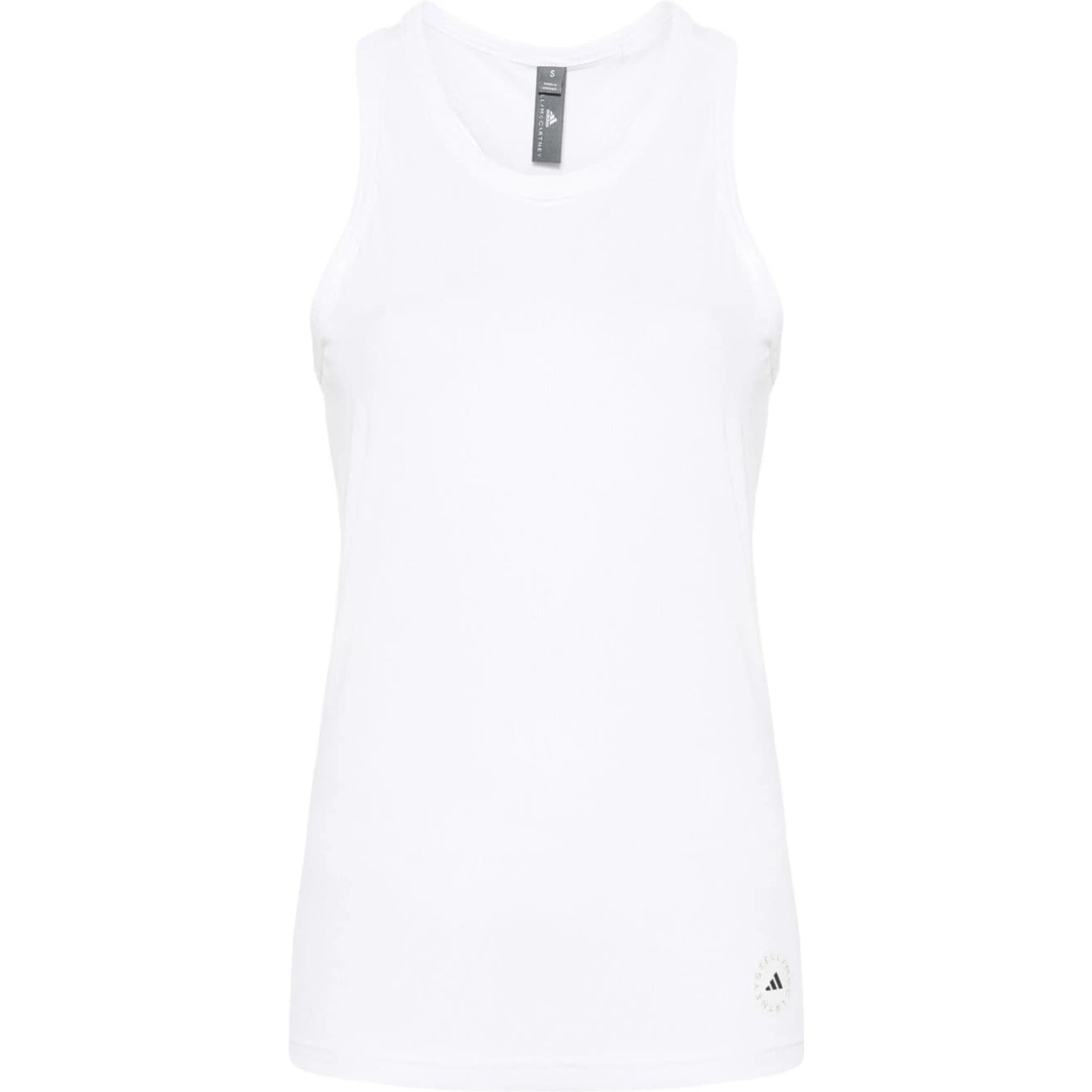 Ribbed Tank Top In White