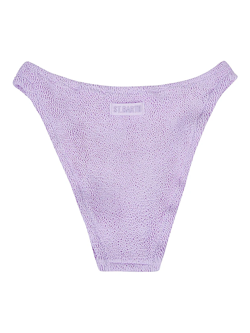 High Waisted Bikini Bottoms In Violet