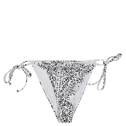 Bandana Print Bikini Bottoms In White