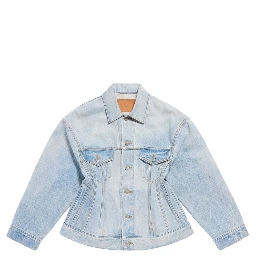 Balenciaga Coats Clear Blue