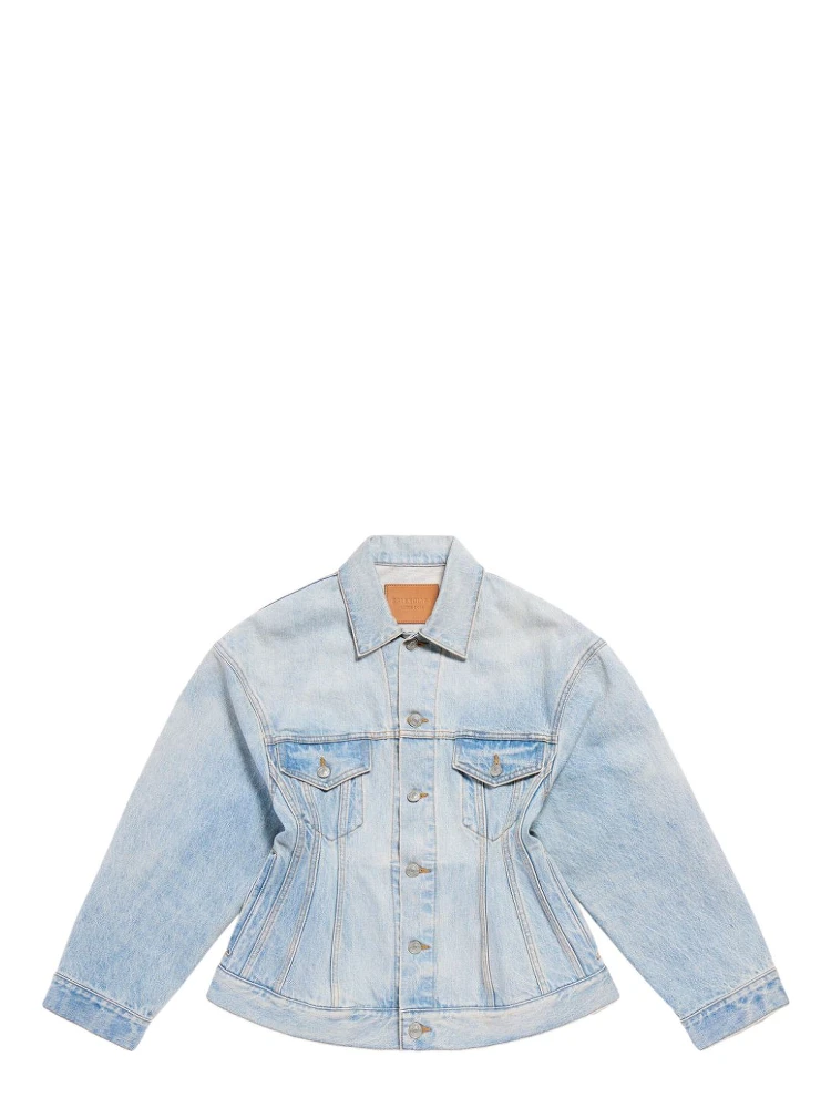 Balenciaga Coats Clear Blue