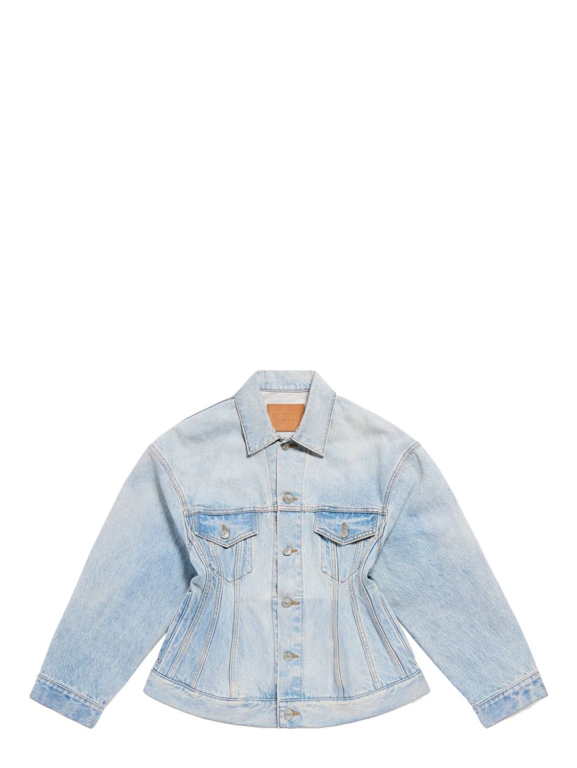 Balenciaga Coats Clear Blue