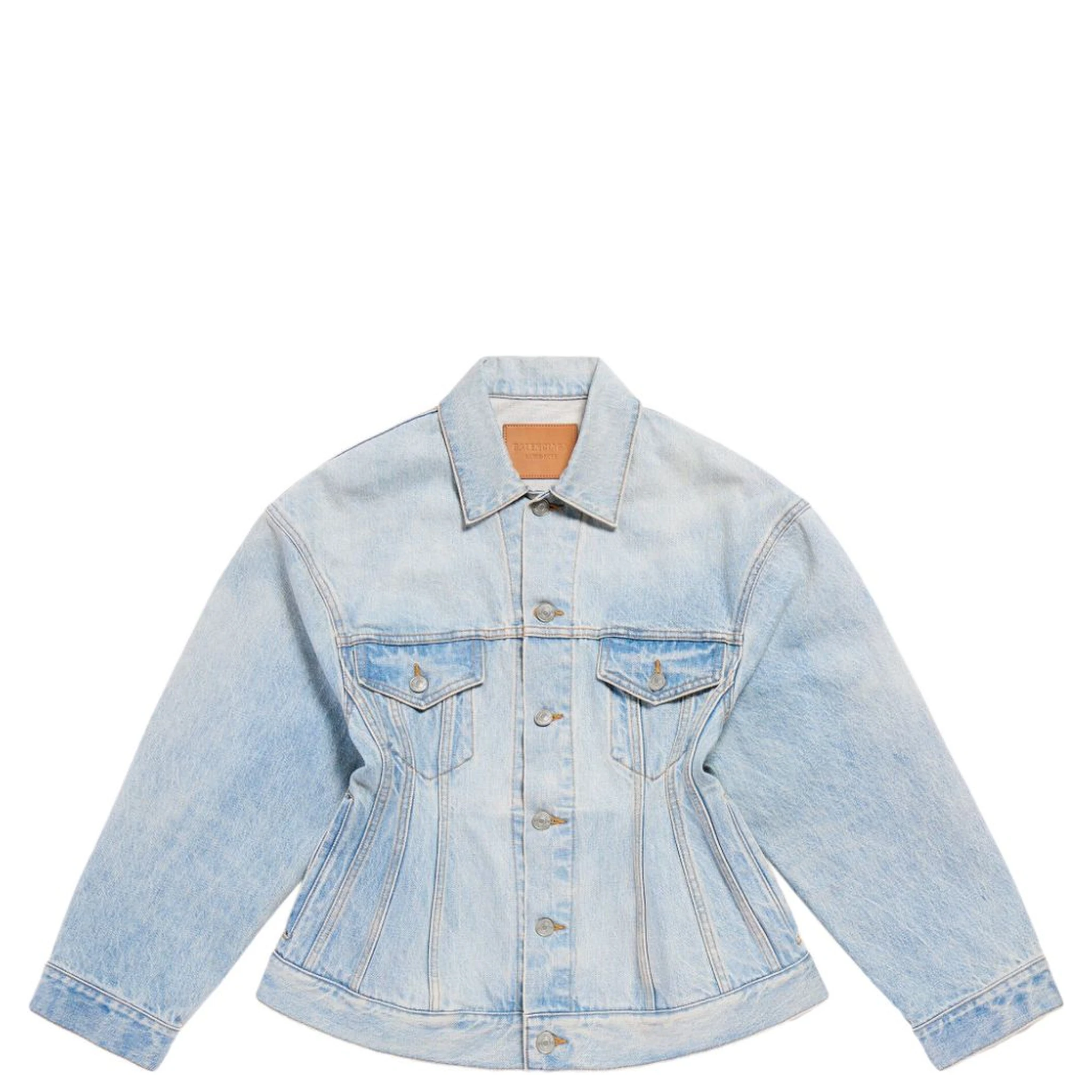 Balenciaga Coats Clear Blue