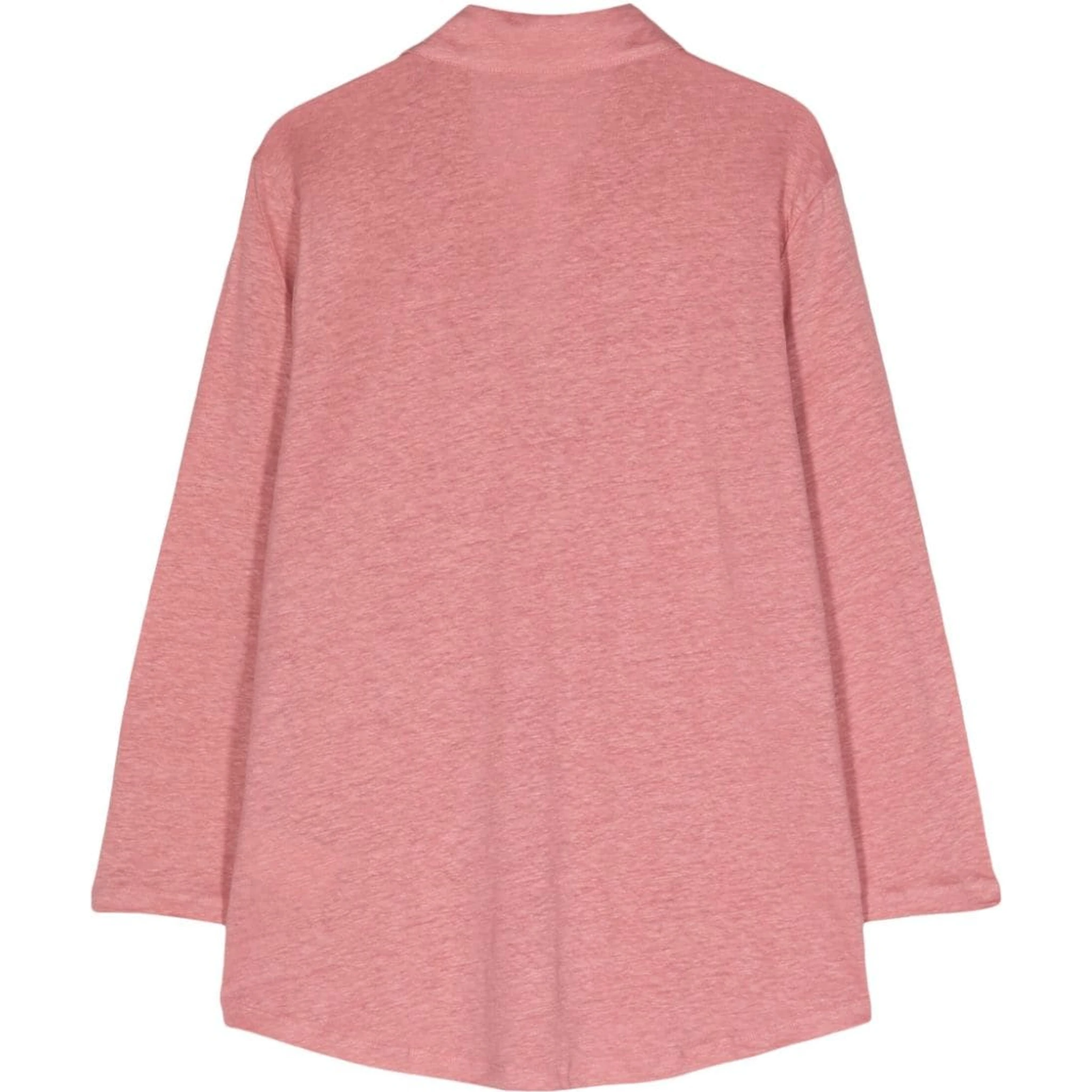 linen-blend jersey cardigan