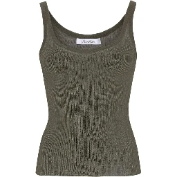 Bastia ribbed silk top