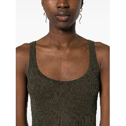 Bastia ribbed silk top