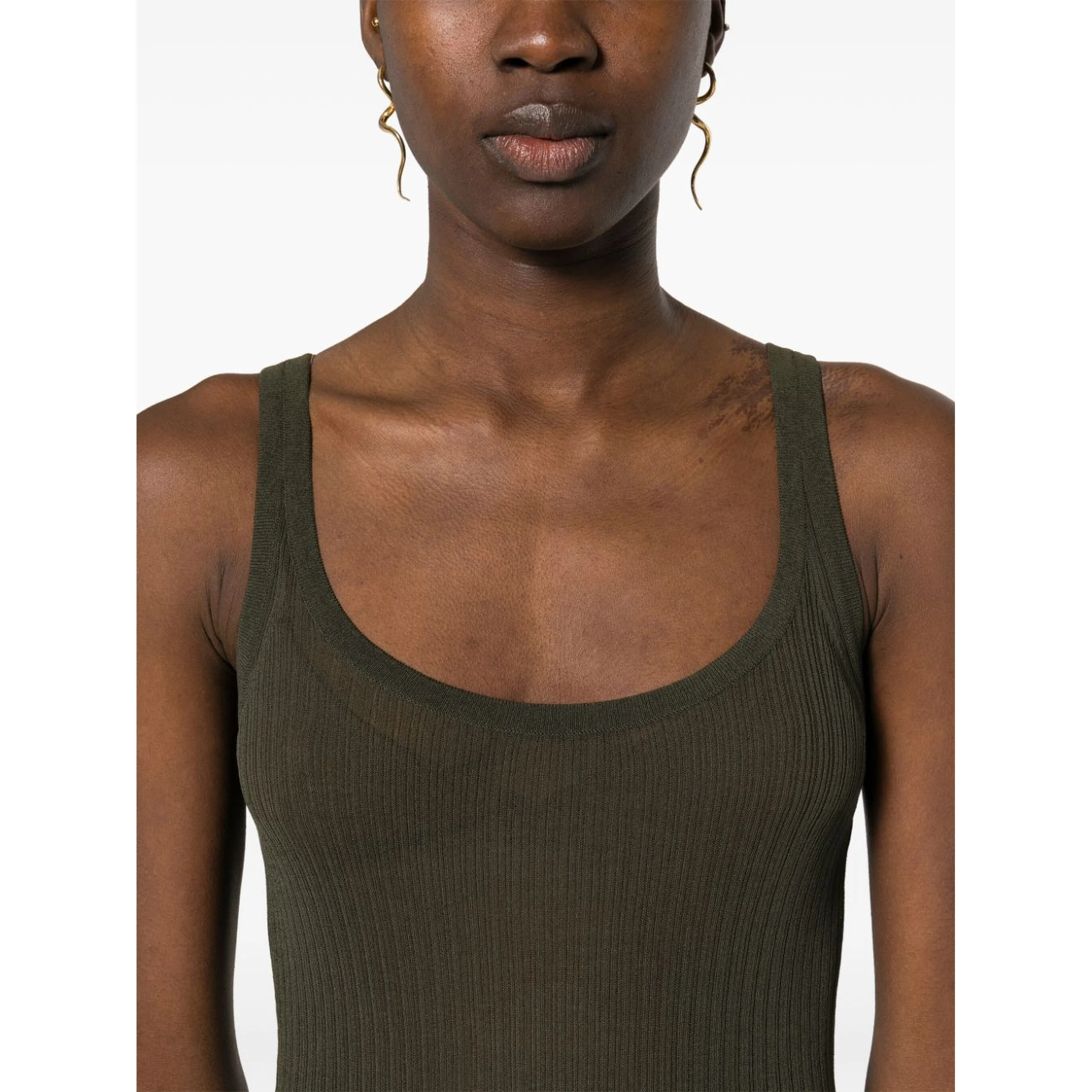 Bastia ribbed silk top