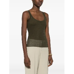 Bastia ribbed silk top