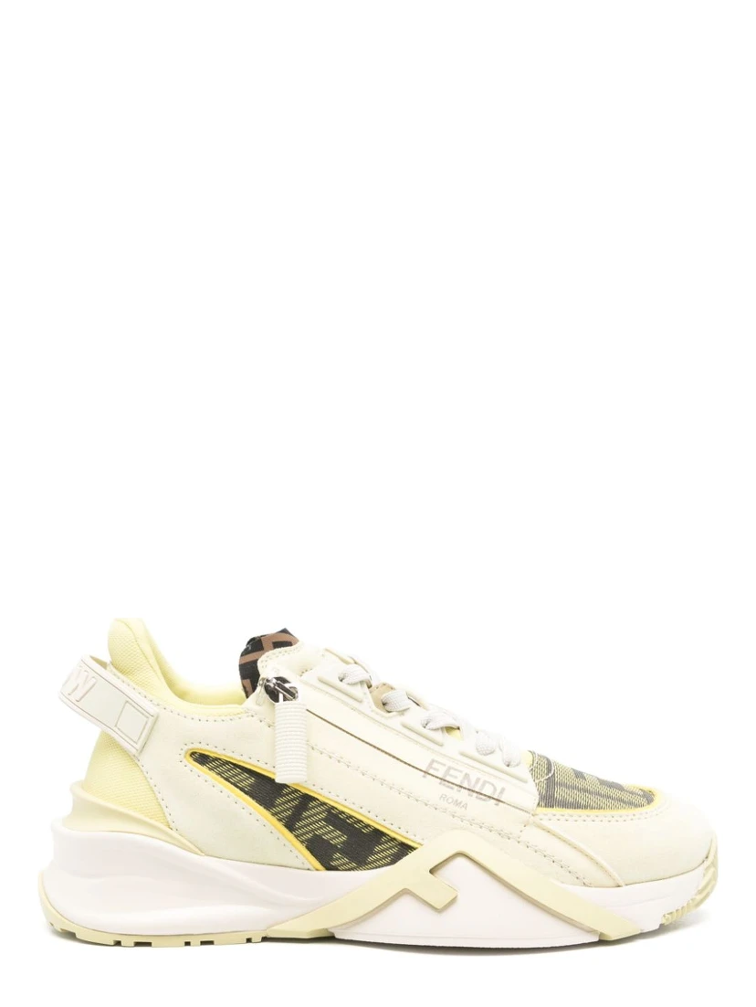 Flow leather-panelled sneakers
