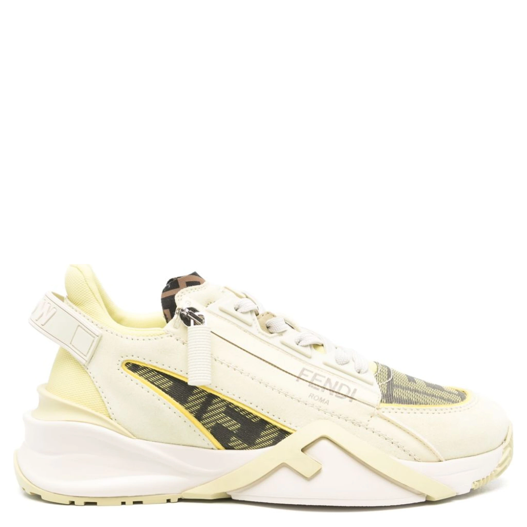 Flow leather-panelled sneakers